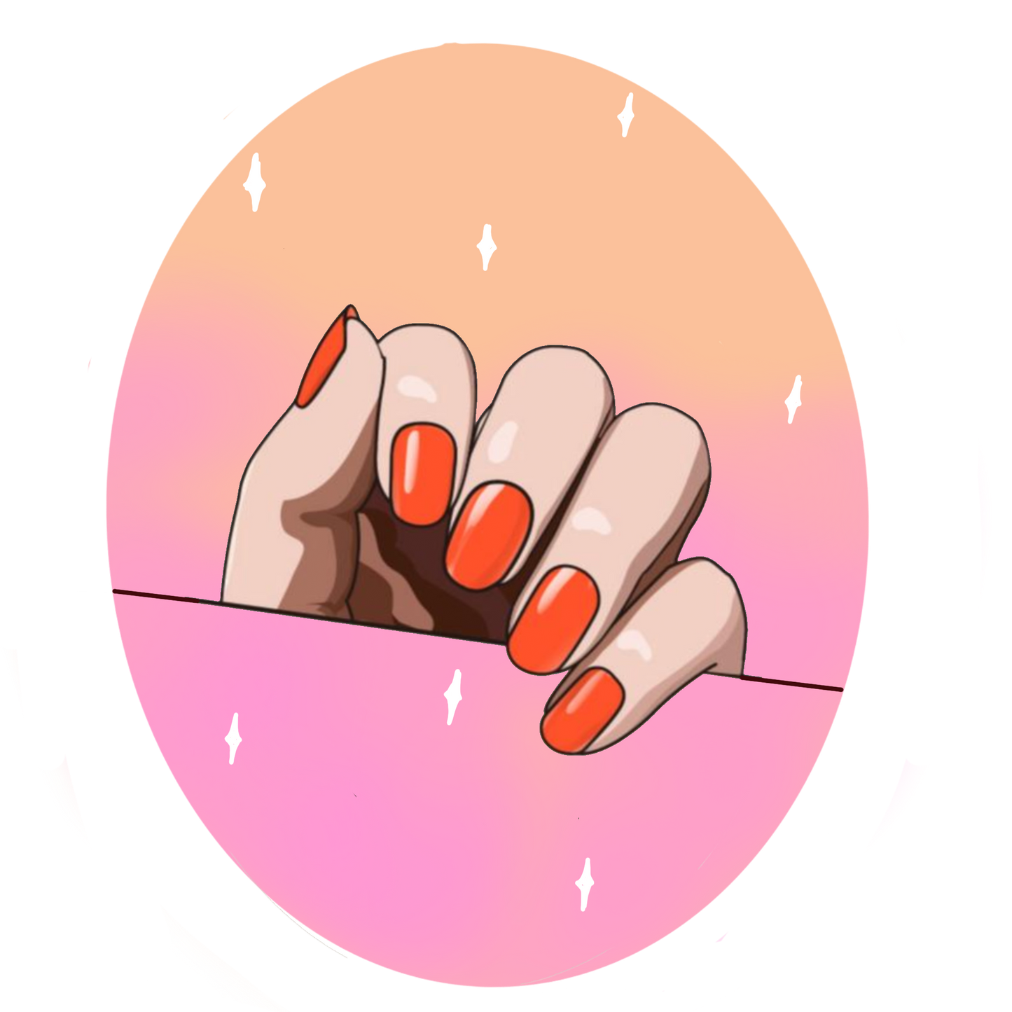 Ongle en gel stickers uv  de couleurs orange pour l’été, ongles semi durcir aglaé nail Ongle en gel stickers, semi cured gel nail, gel nails stickers, hailey Biebers nail, nail trend 2023, nails on fleek, manicure, manucure, uñas de gel, unhas de gel, nail art, Aglaé nail